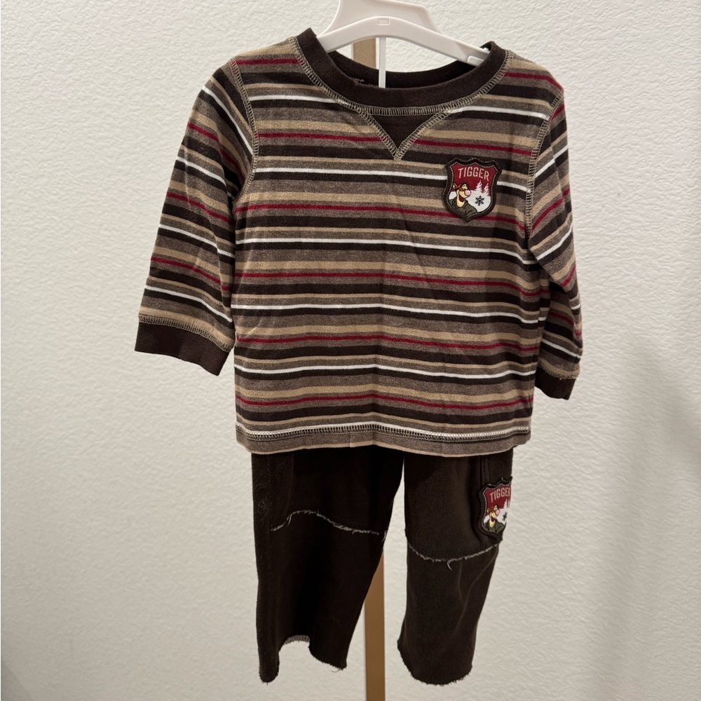 Vintage Tigger striped two piece outfit size 18 months